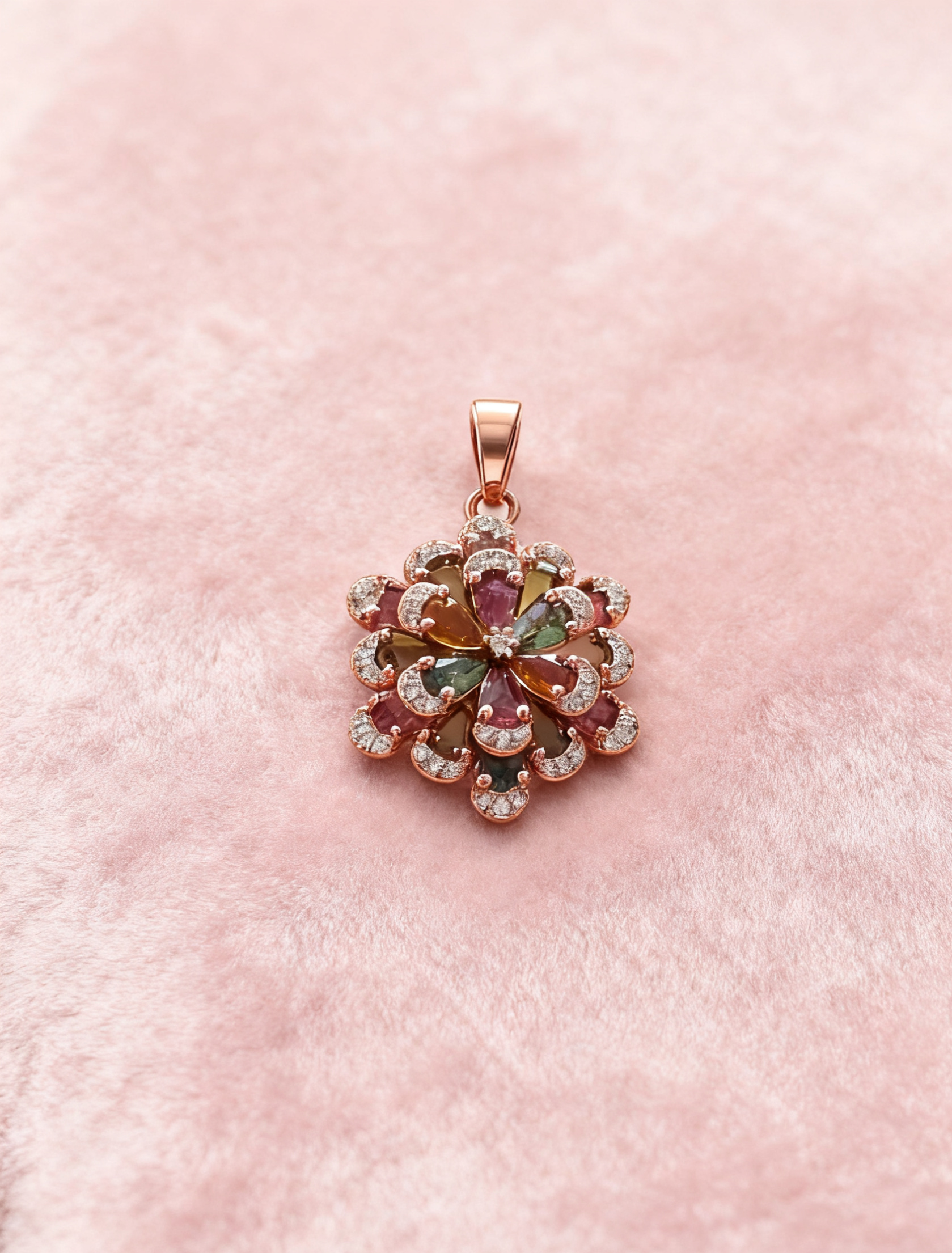 S925 Tourmaline Pendant