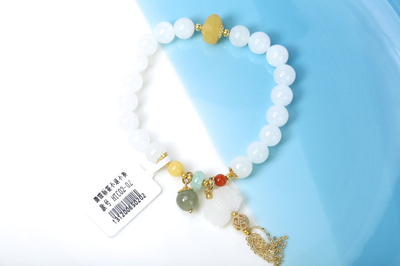 Natural Hetian Jade Bracelet | Hand-Polished Serenity