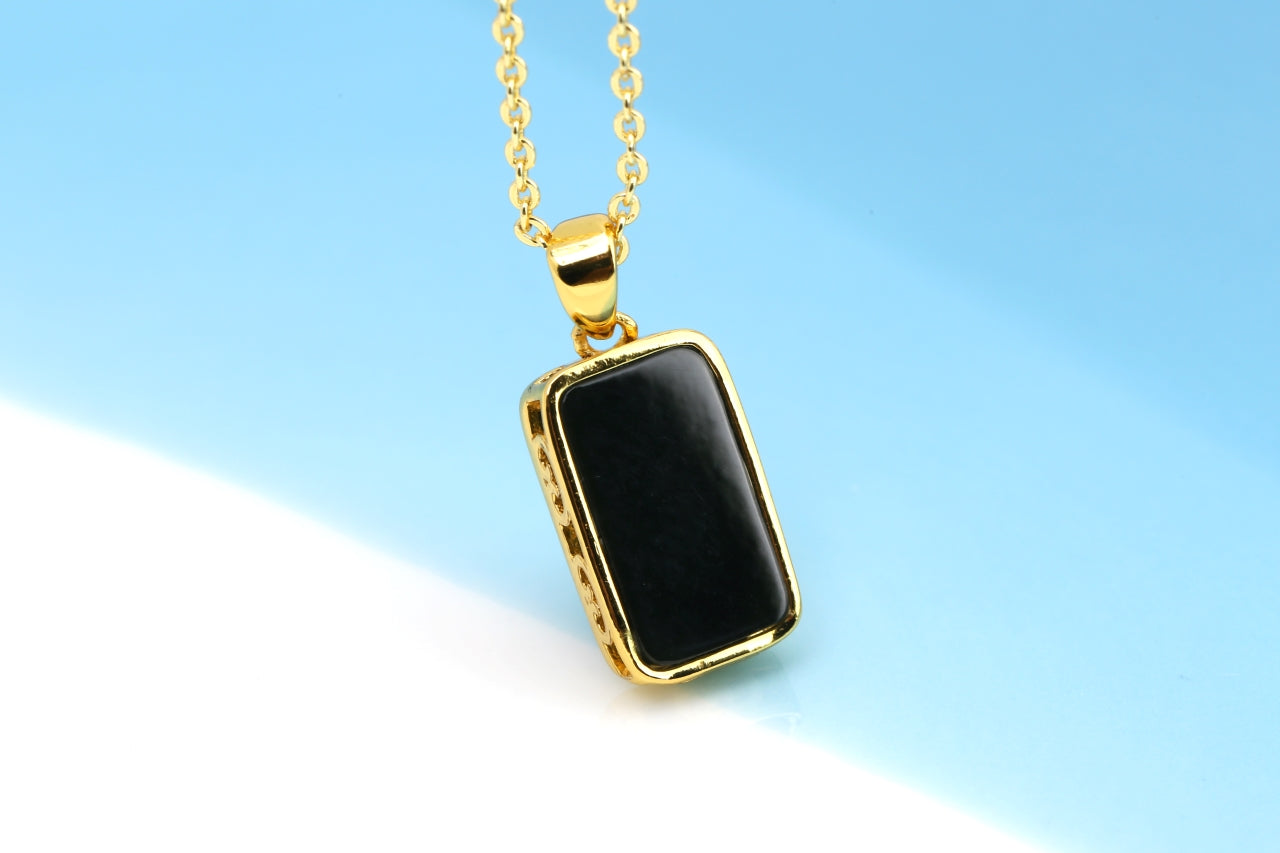 Natural Hetian Yu Jade "Ping An Pai" Pendant | Minimalist Talisman of Peace