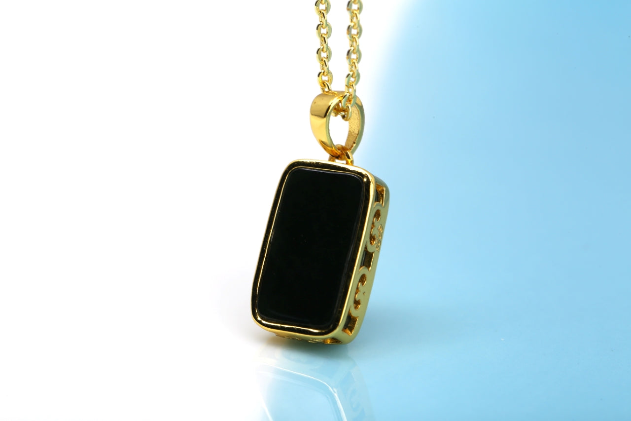 Natural Hetian Yu Jade "Ping An Pai" Pendant | Minimalist Talisman of Peace