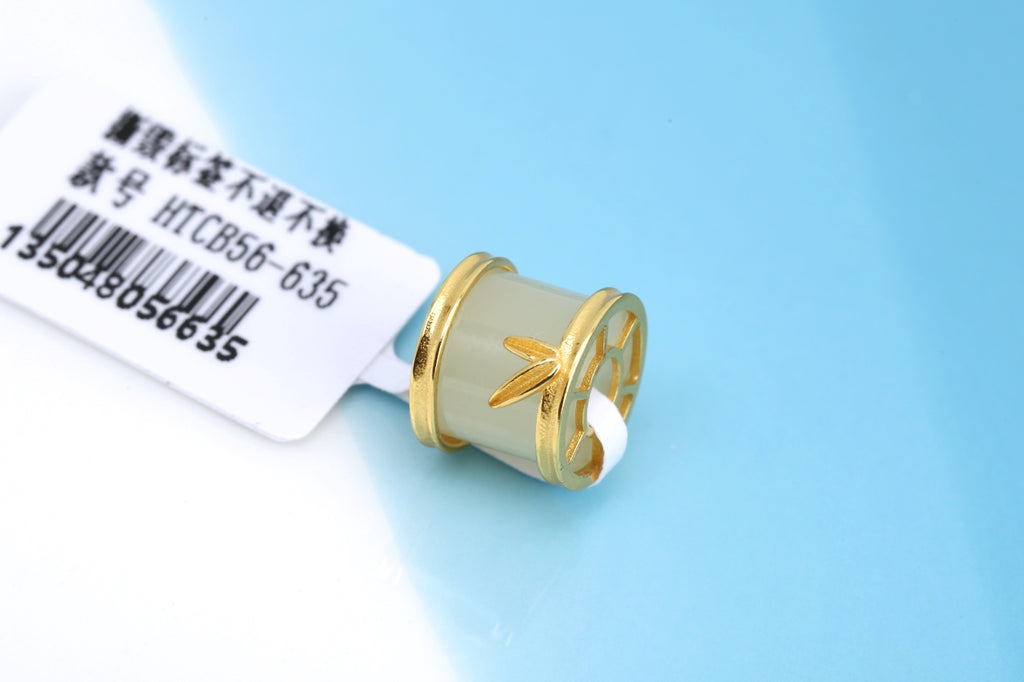 Natural Hetian Yu Jade "Lu Lu Tong" Tube Pendant | Smoothly Rolling for Good Fortune