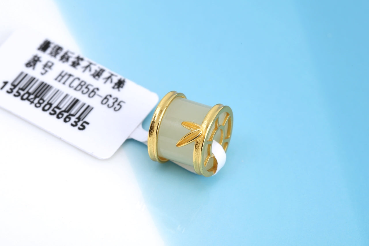Natural Hetian Yu Jade "Lu Lu Tong" Tube Pendant | Smoothly Rolling for Good Fortune