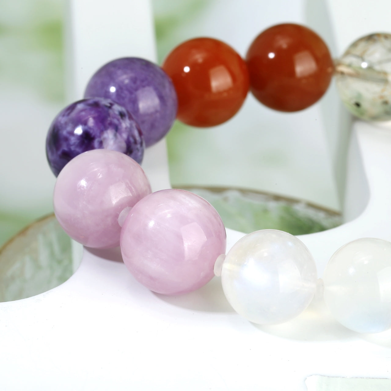 14mm Multigem Crystal Bracelet: A Blend of Beauty and Positive Energy