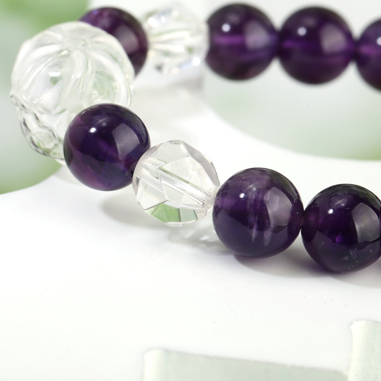 Amethyst Lion Dance Bracelet: Blend of Spirituality and Cultural Elegance