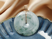 18K jadeite pendant