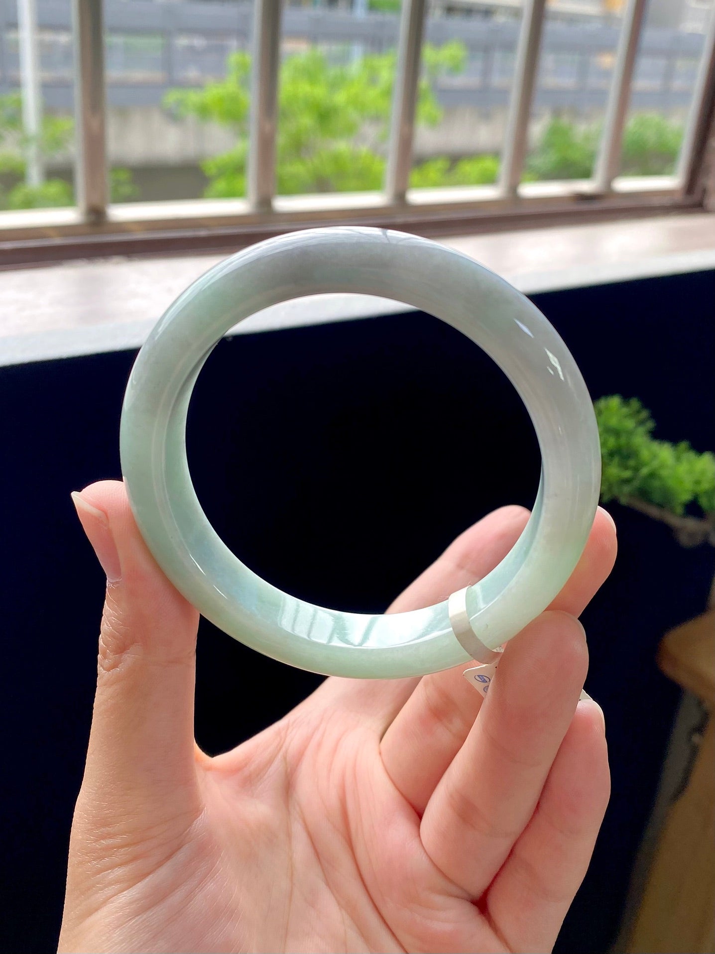 Light Green Round Bangle (Perfect Quality)