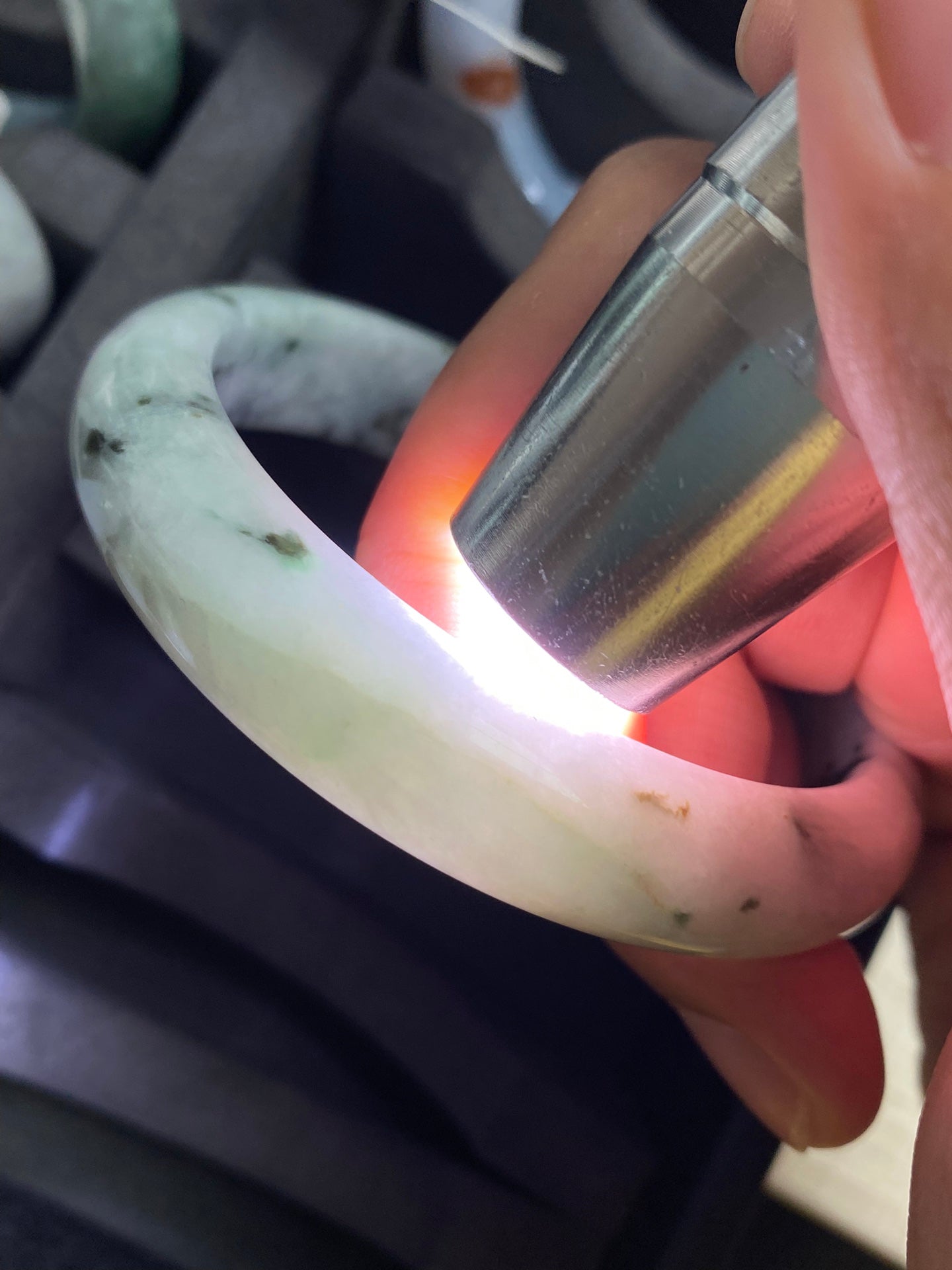 Floral Drifting Round Bangle (Finished, Crack Special Offer) | Item No. HYY-7810 | Size O56-12.8-8.3