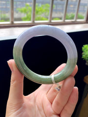 Half Mountain Half Water Round Bangle