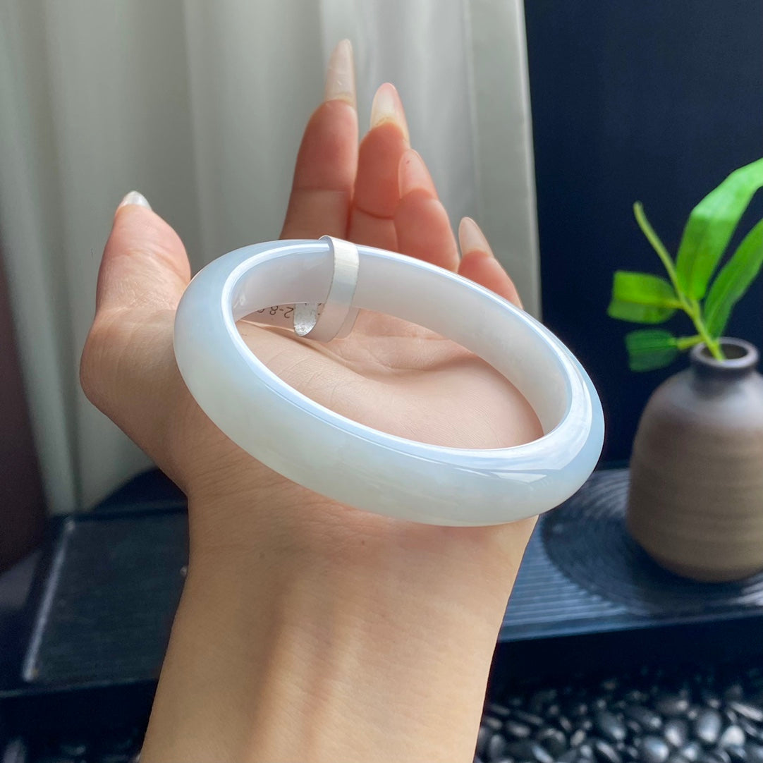 Light Blue Jadeite Bangle