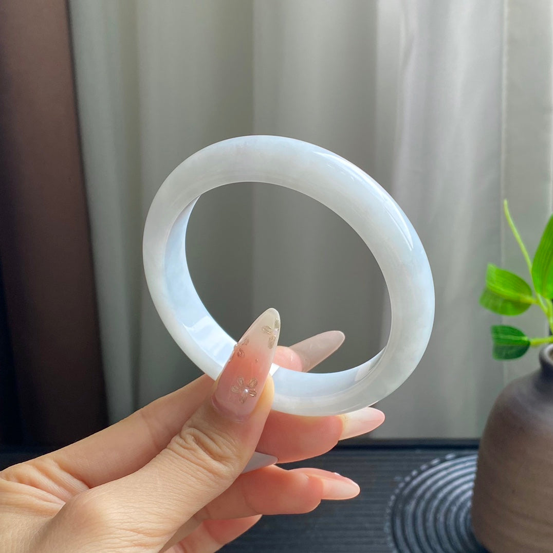 Light Blue Jadeite Bangle