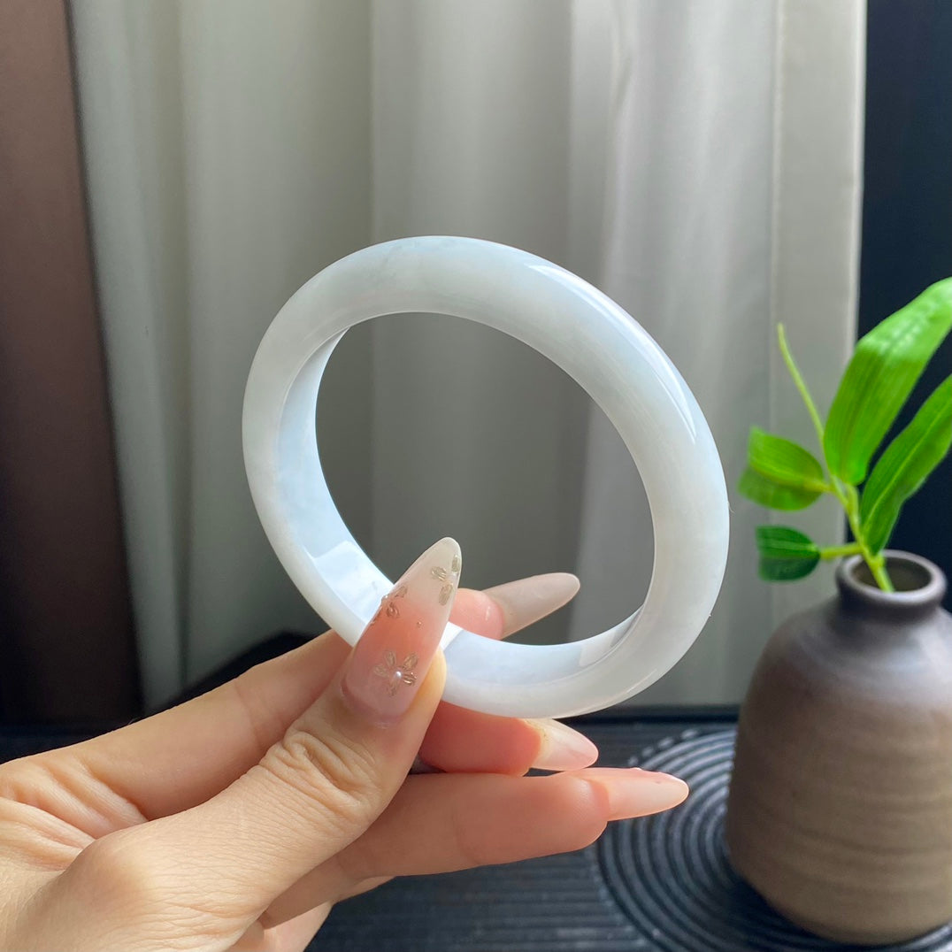 Light Blue Jadeite Bangle