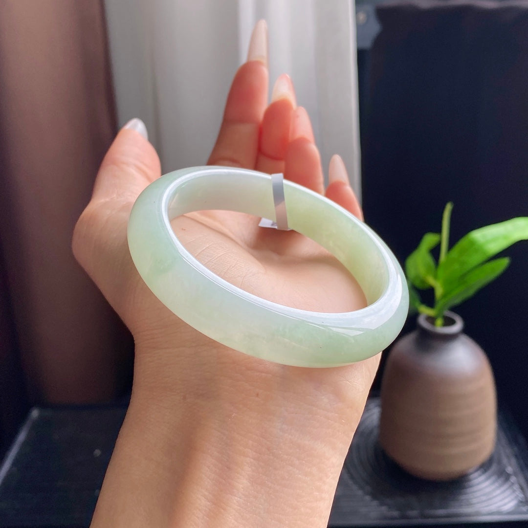 Sweet Light Green Jadeite Bangle