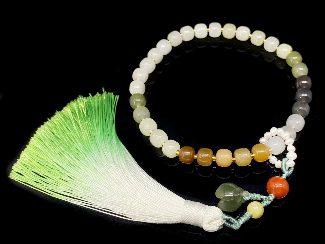 Hetian Jade Handhold bead string | 6mm+