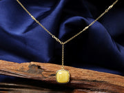Sterling Silver Amber Necklace