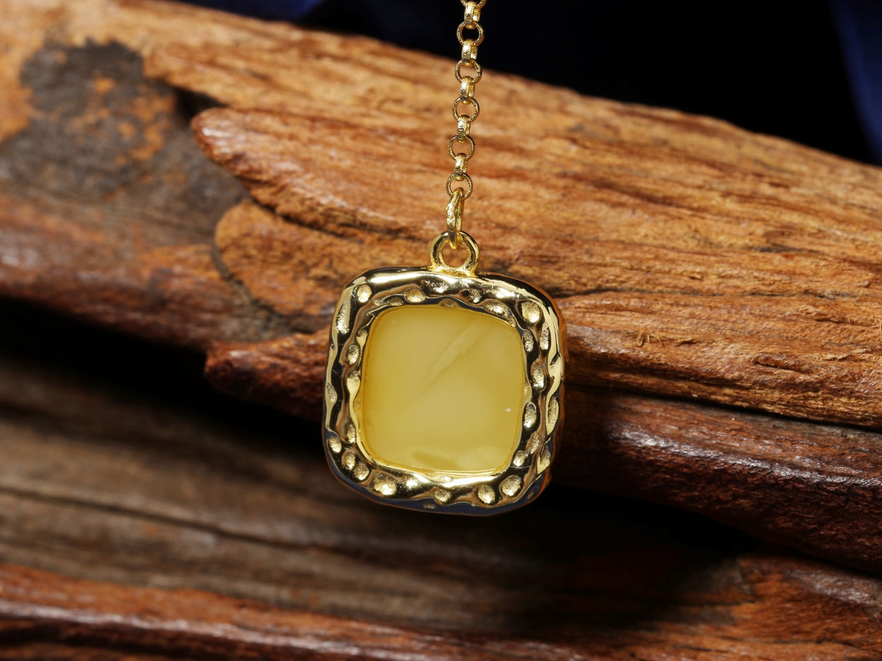 Sterling Silver Amber Necklace