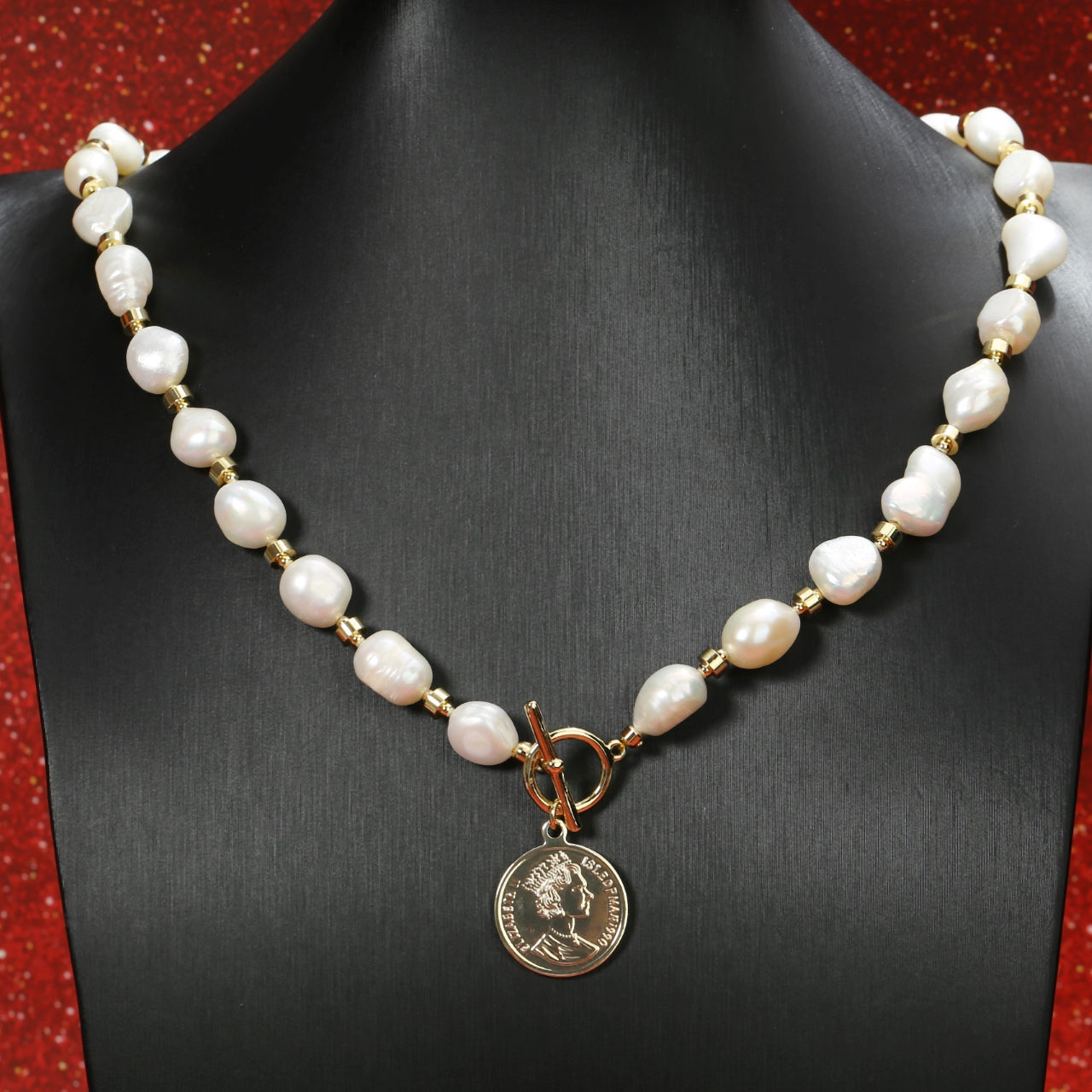 Alloy Pearl Necklace