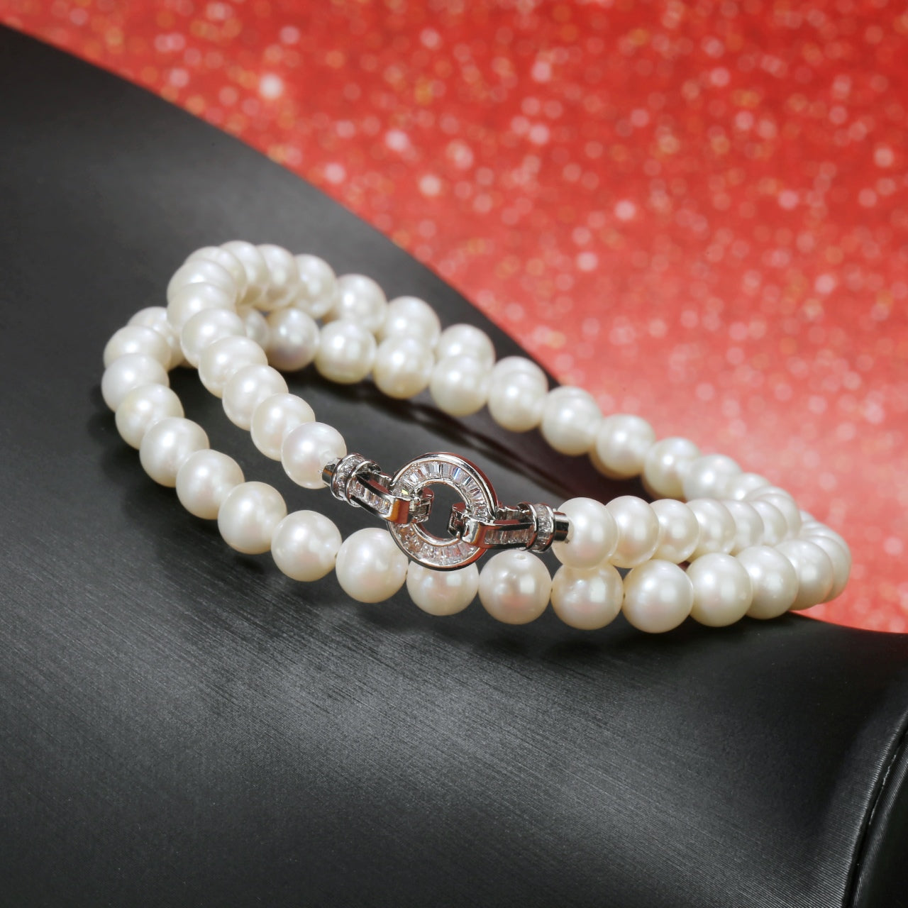 Freshwater High-Luster Pearl Necklace