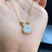 18K Jadeite Rabbit Pendant