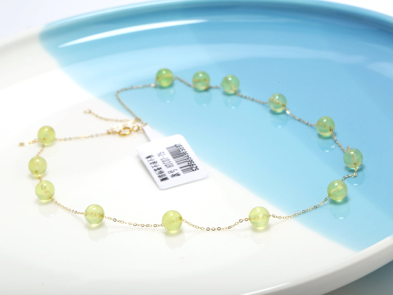 18K Gold Grape & Starry Sky Necklace