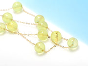 18K Gold Grape & Starry Sky Necklace