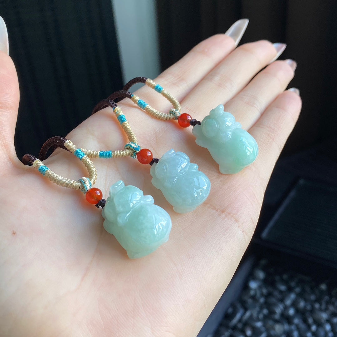 Little Pig Jadeite Pendant