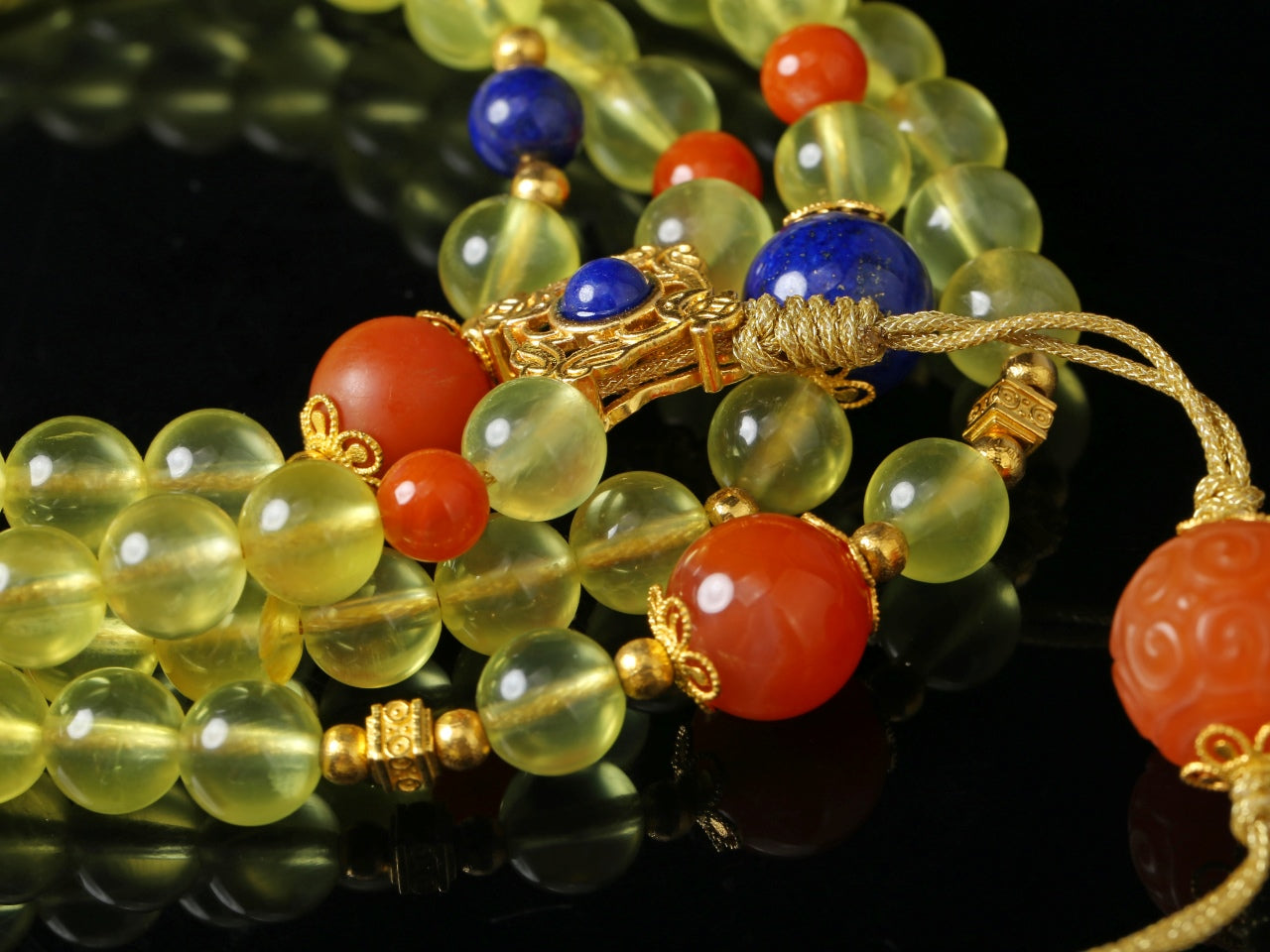 18K Gold Grape DIY Necklace