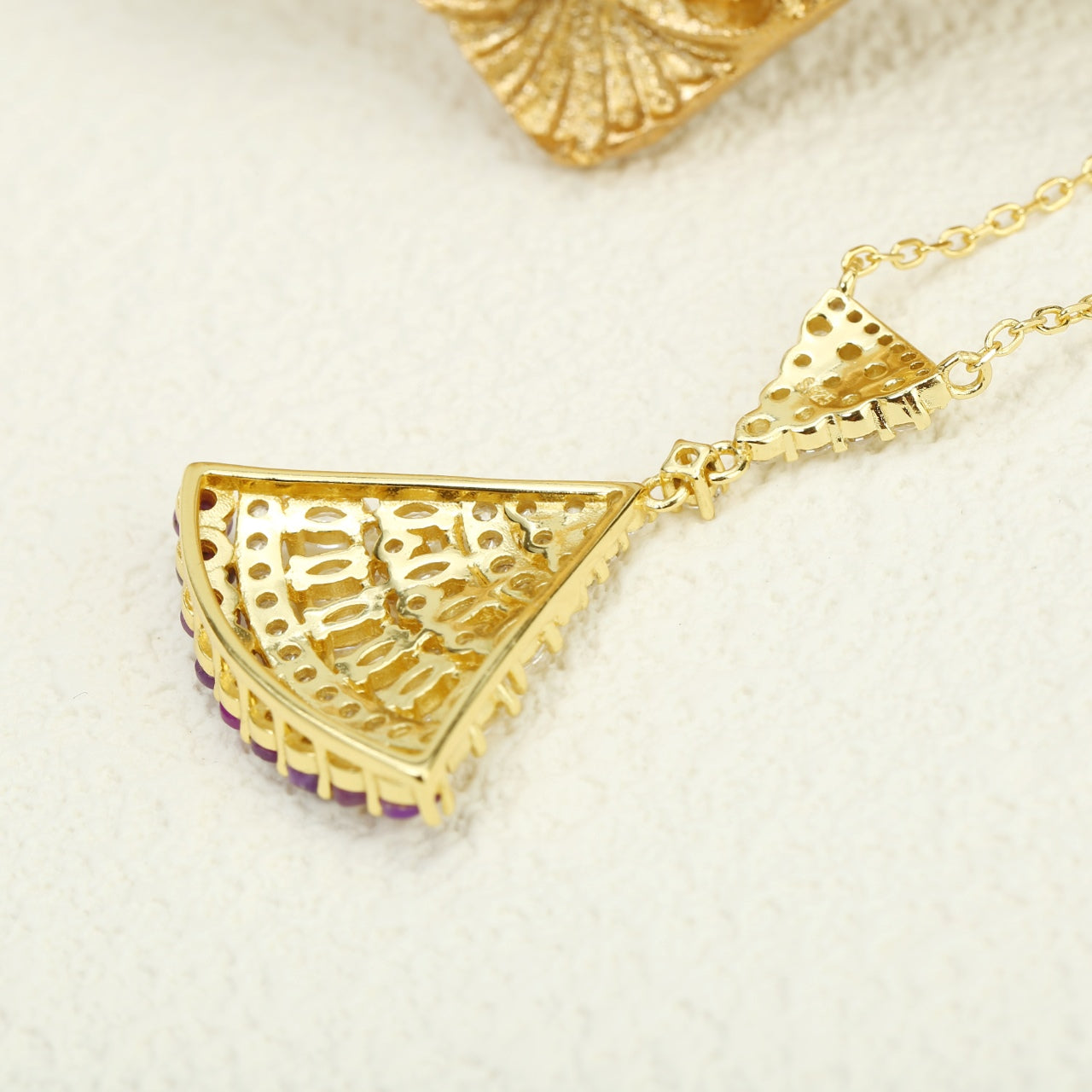 S925 Silver Sugilite Necklace