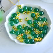 Inlaid Green Chalcedony Pendant