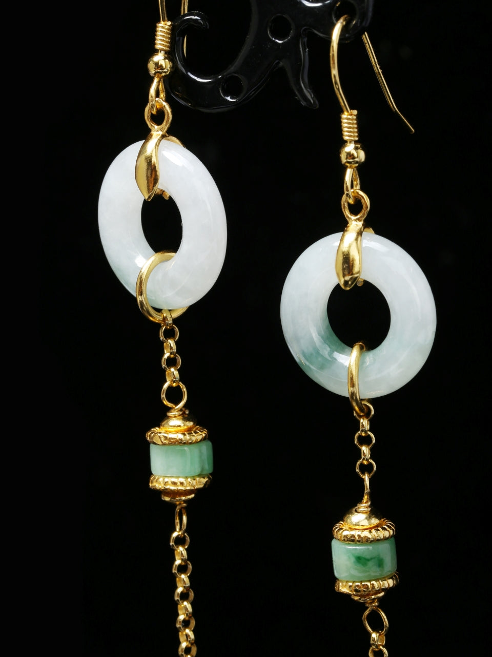 Natural Grade A Jadeite Earrings