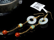 Natural Grade A Jadeite Earrings