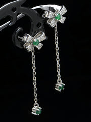 S925 Jadeite Earrings