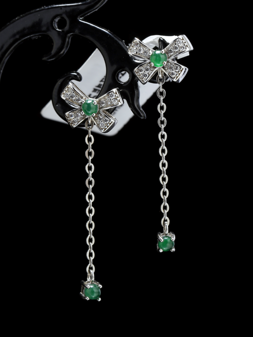 S925 Jadeite Earrings