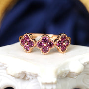 S925 Sterling Silver Rhodolite Garnet Ring