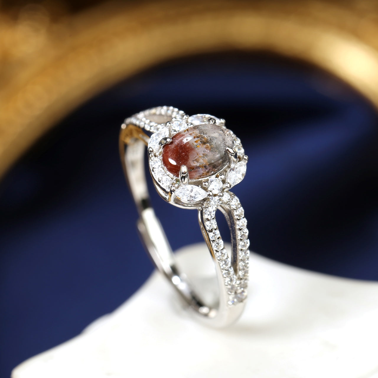 S925 Sterling Silver Aurora Ring