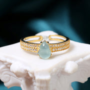 S925 Sterling Silver Jadeite Ring