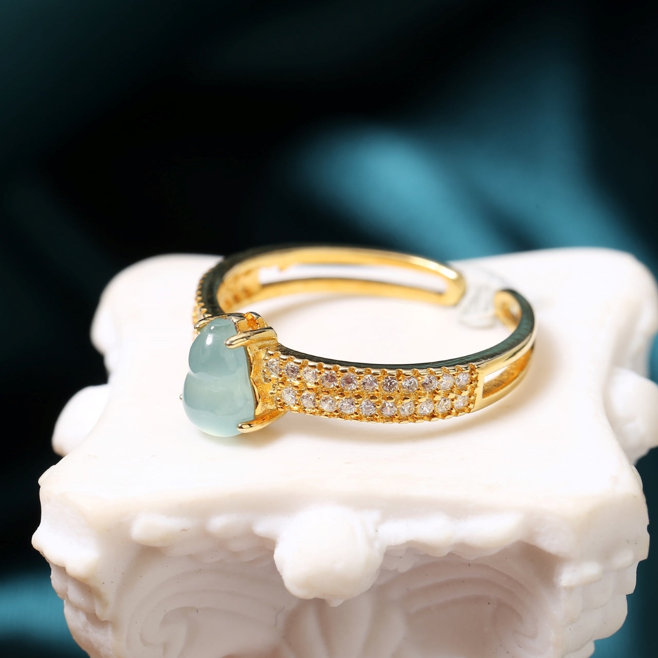 S925 Sterling Silver Jadeite Ring