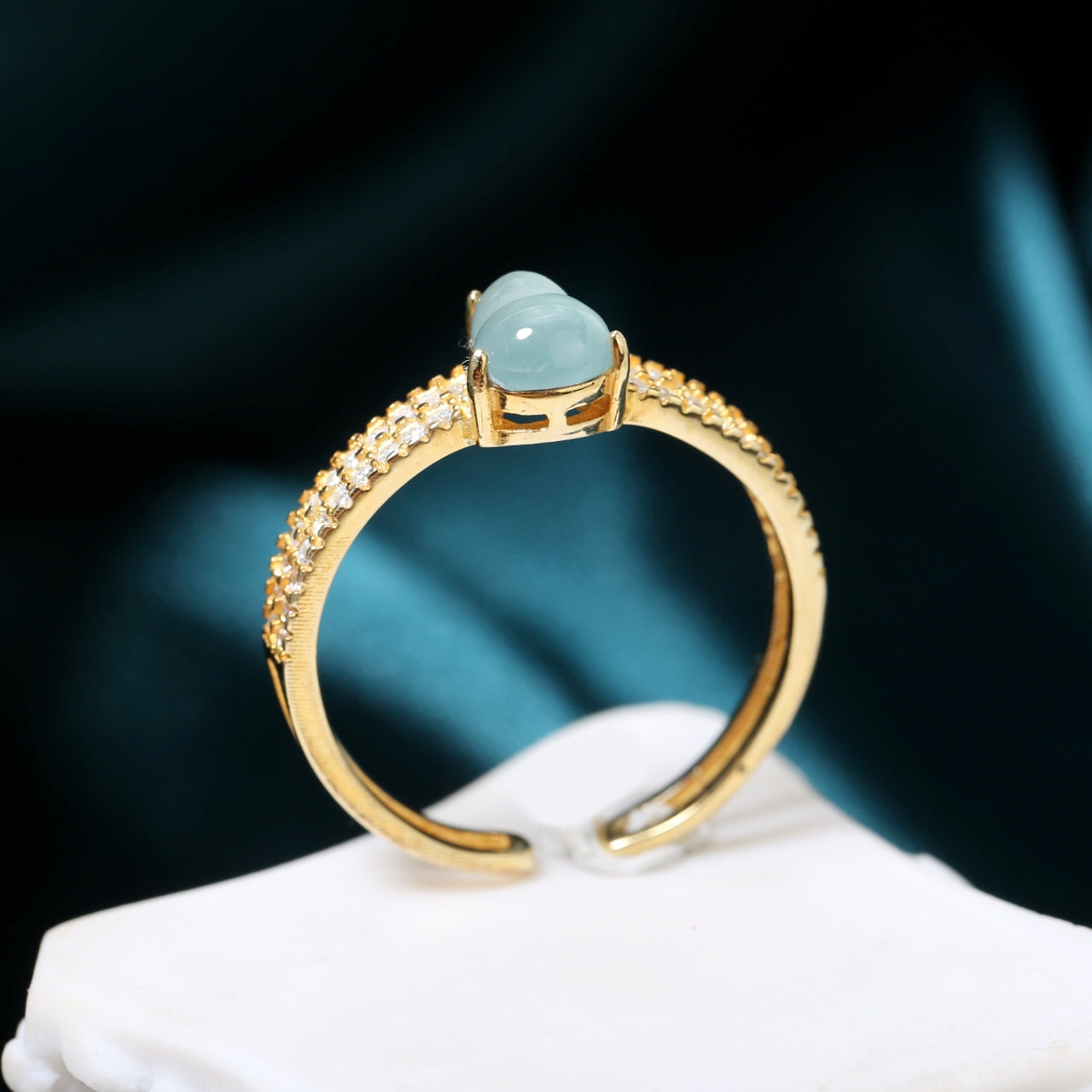 S925 Sterling Silver Jadeite Ring
