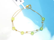 18K Gold Grape Motif &amp; Starlet Bracelet