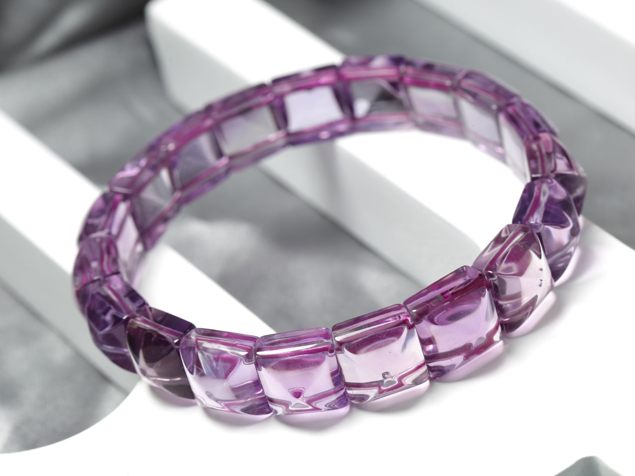 Amethyst Sugarloaf Bracelet
