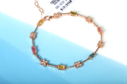 S925 Sterling Silver Tourmaline Bracelet