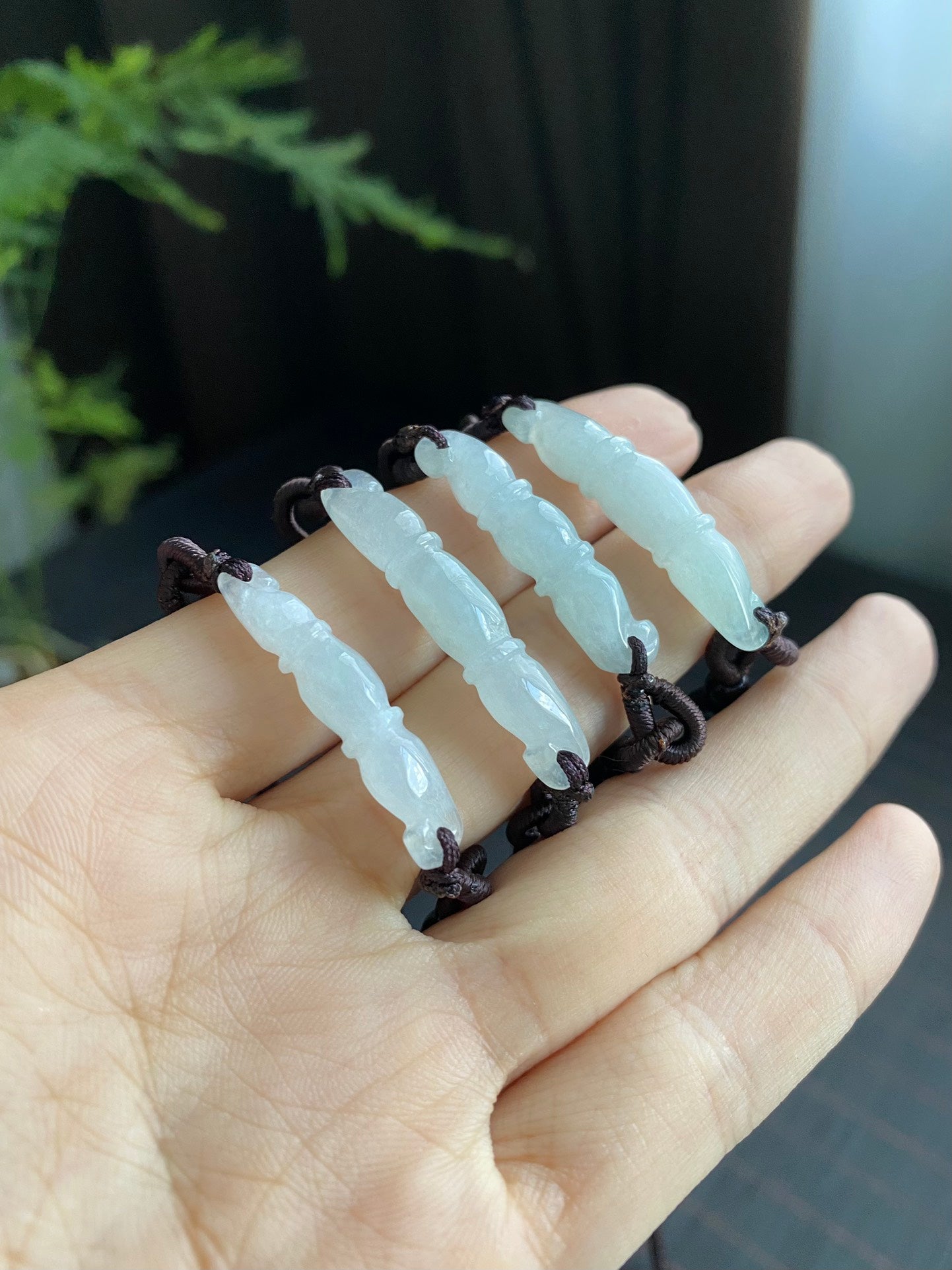 Jadeite Bamboo Joint Pendant