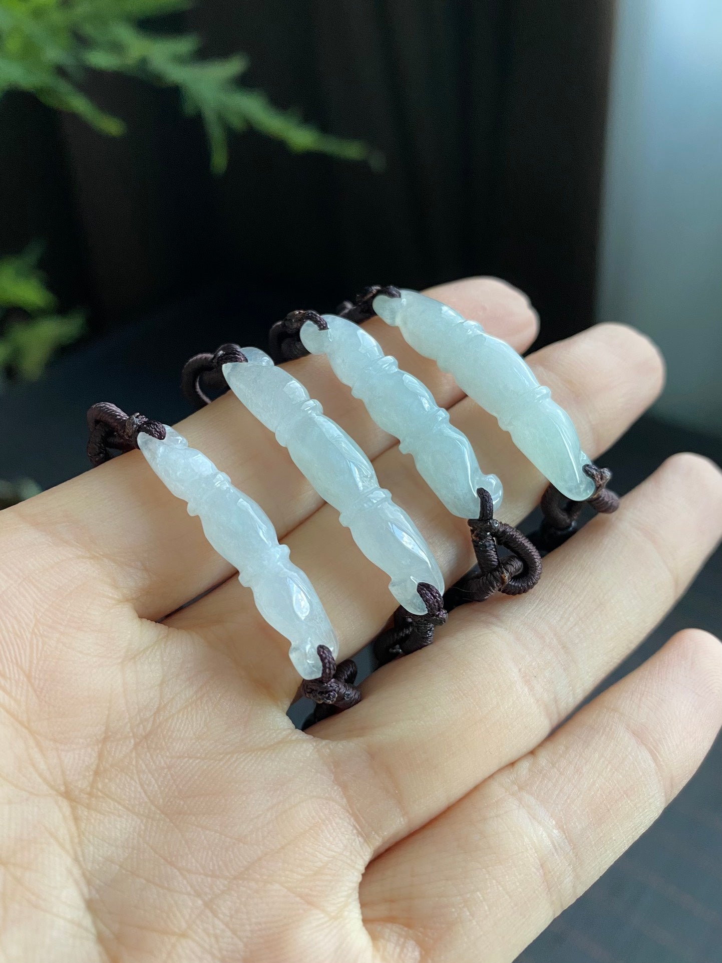 Jadeite Bamboo Joint Pendant