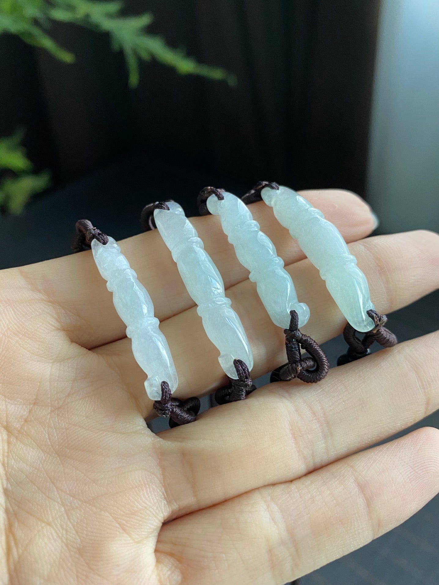 Jadeite Bamboo Joint Pendant