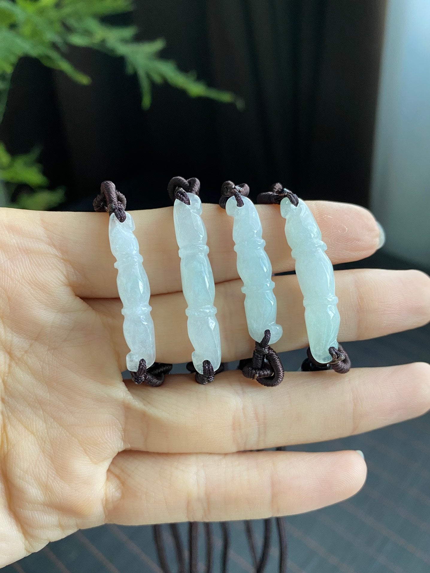 Jadeite Bamboo Joint Pendant