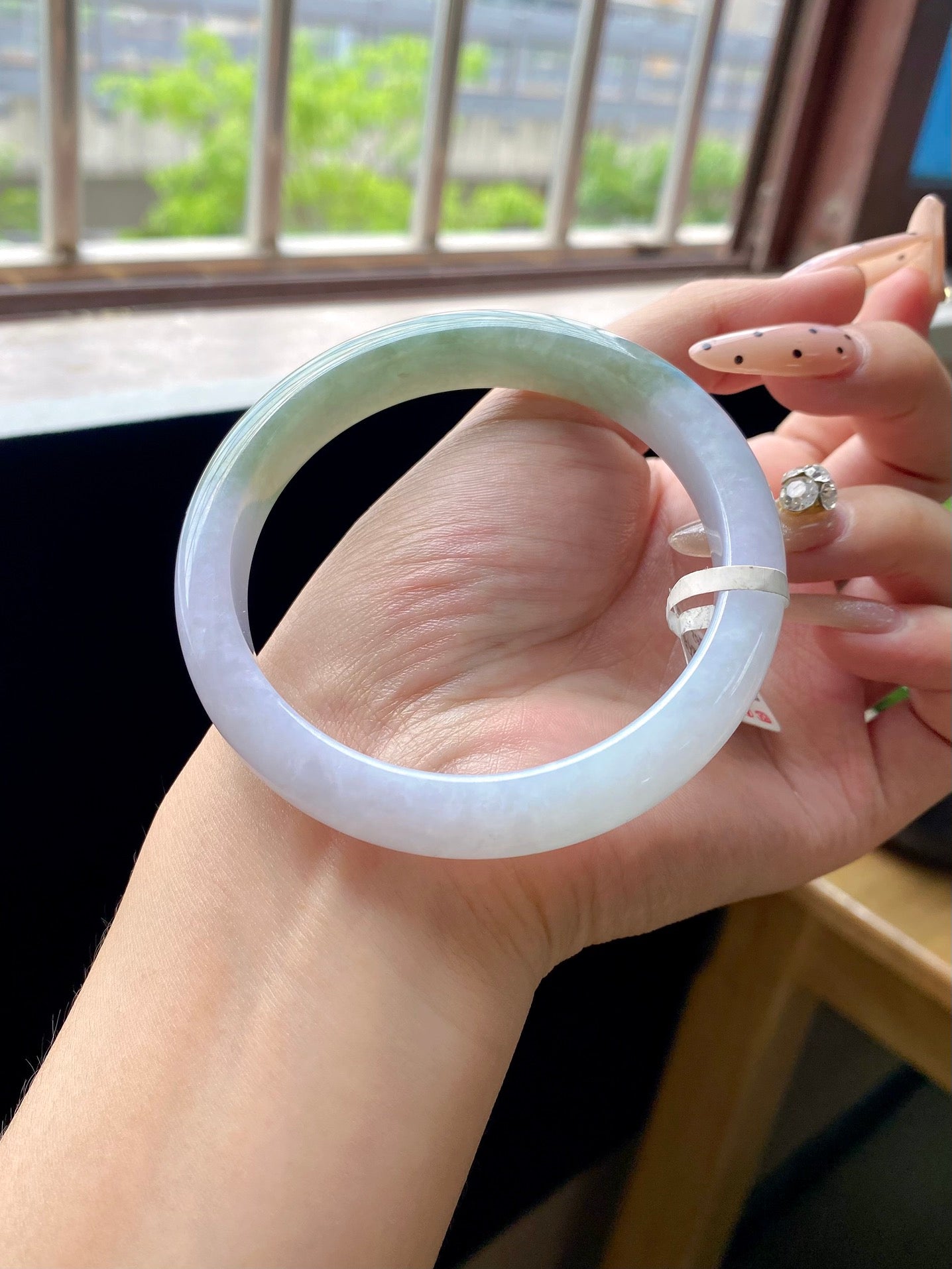 Clear Sky Base Princess Bangle (Oval Shape)