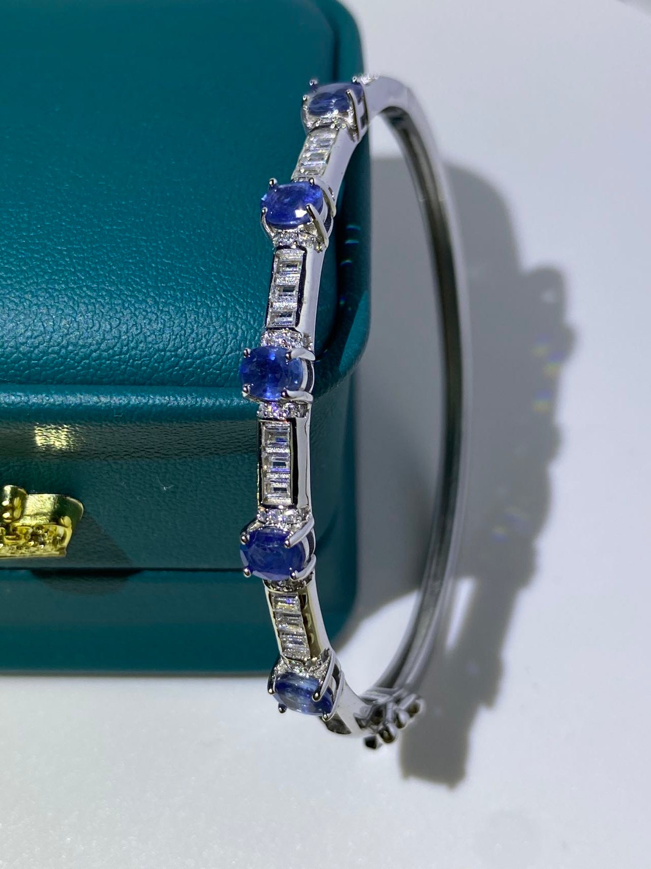 Silver sapphire bracelet 💙
