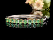 Sterling Silver Emerald Bracelet
