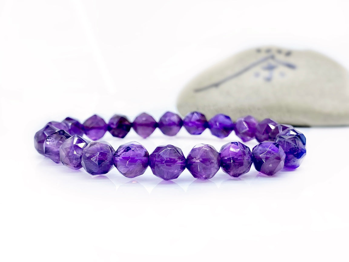 Amethyst Faceted Bracelet