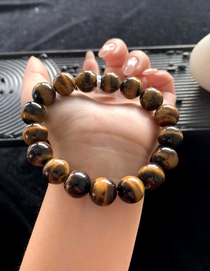 Yellow Tiger's Eye Bracelet (12mm+)