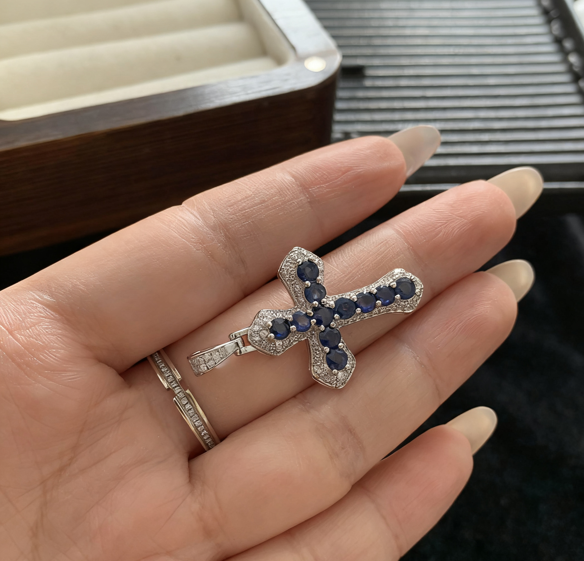 S925 Sapphire Pendant